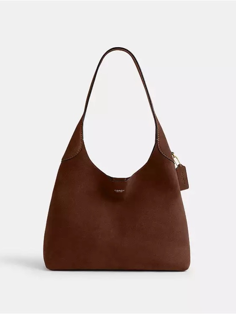 NWT Coach Brooklyn 34 Suede Shoulder Bag